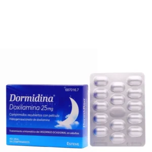 dormidina 25 mg 14 comprimidos recubiertos 687016